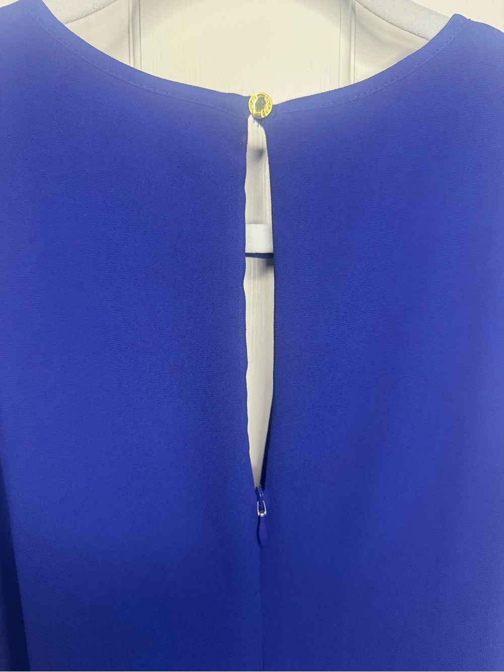 Vince Camuto Ruffle Capped Sleeves Shift Dress Size 8 - Picture 7 of 11